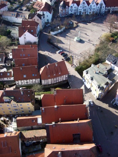 Luftbild Bad Salzuflen, Innenstadt, südlicher Teil des Salzhof