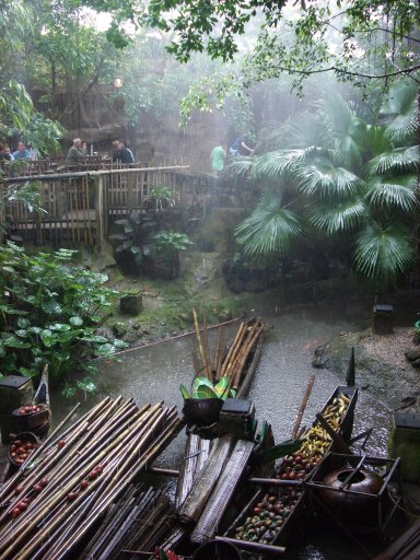 Tropenregen im Jungle-Dome